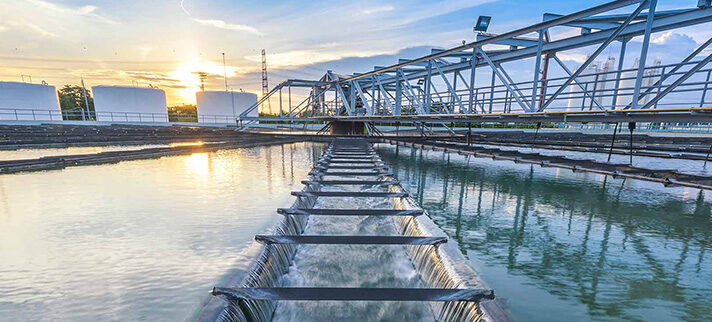Image of a water treatment plant