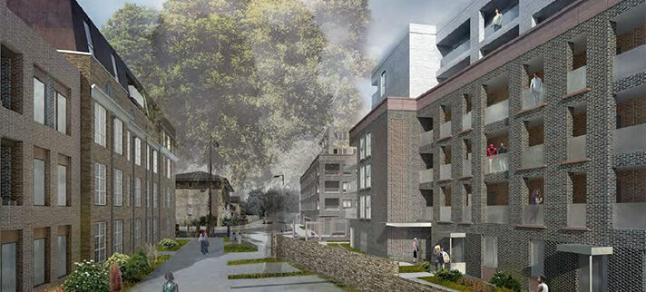 CGI of the Flaxyard Peckham Housing Association scheme being developed by Clarion Homes