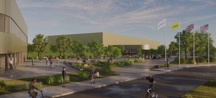 CGI of the Moderna Moderna Innovation & Technology Centre in the Oxford-Cambridge Arc