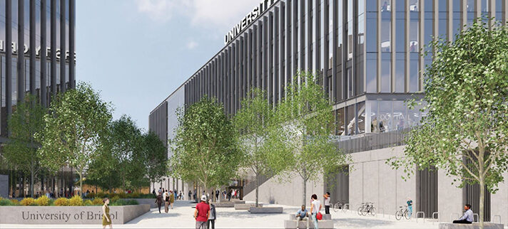 CGI of the new Temple Quarter development at the University of Bristol