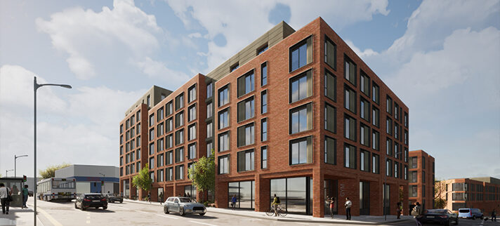 CGI of new purpose-built student accommodation for Nottingham University