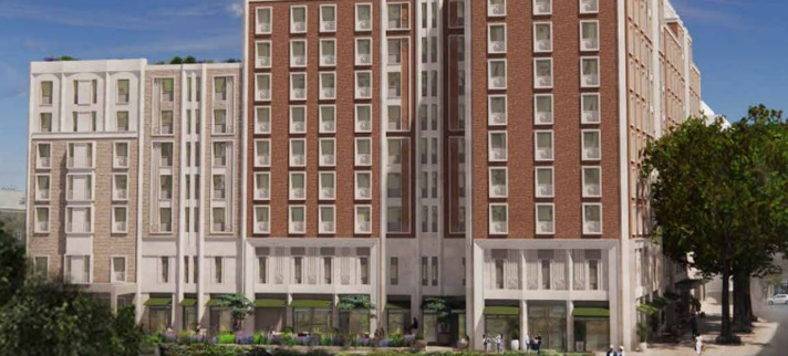 Hotel and leisure construction - planned 380 Kensington High Street Hotel