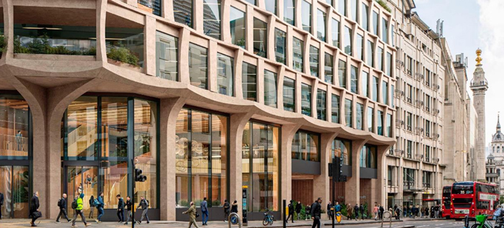 Planned office construction for 60 Gracechurch Street, London.