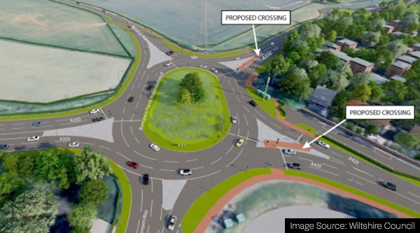 Civil engineering project for the A350 Chippenham bypass 