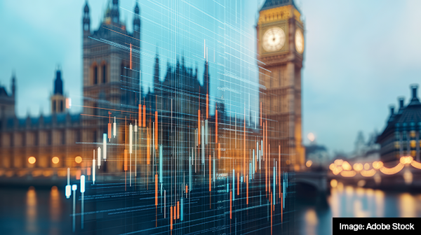 Chart overlaying Houses of Parliament