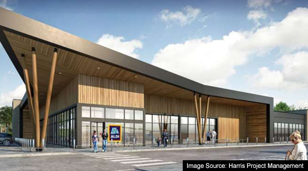 Aldi supermarket in Maidstone, Kent.