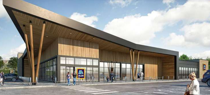 Aldi supermarket in Maidstone, Kent.