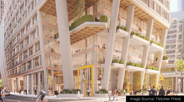 Camomile Park office project at St Mary Axe in EC3