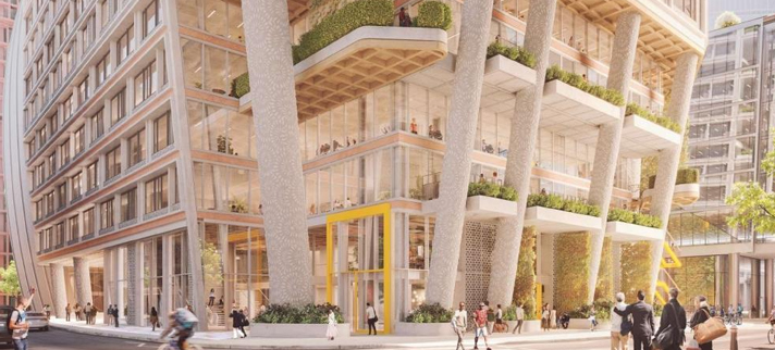 Camomile Park office project at St Mary Axe in EC3