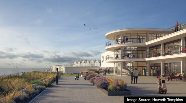 Planned cinema and theatre refurbishment at the De La Warr Pavilion in Bexhill-on-Sea.