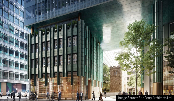 CGI of new Fifty Fenchurch Street Office and Retail Development