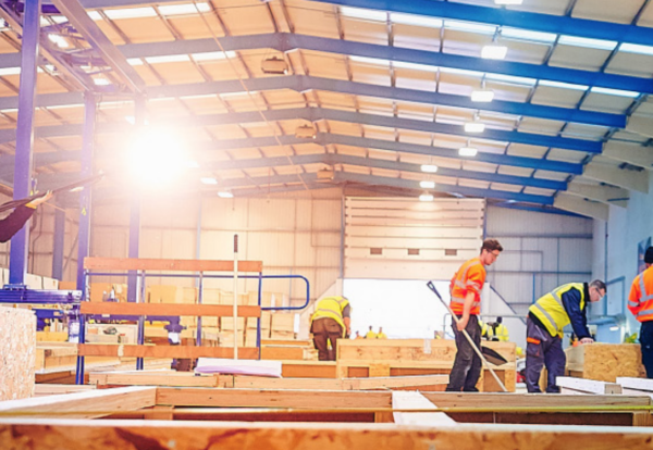 Housebuilders Offsite facility in Alfreton Derbyshire
