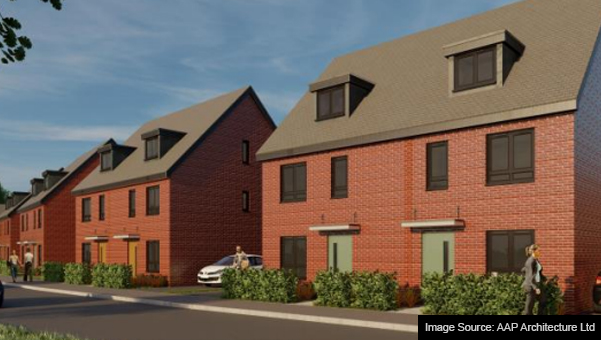 CGI image of the Portchester Phase 1 development in Hampshire.