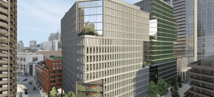 1 Silk Street office development at Barbican, central London