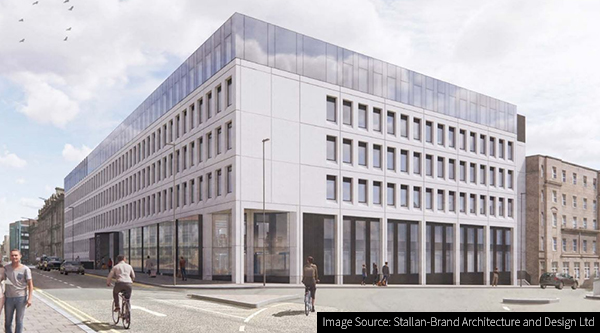 CGI of the Telephone House student accommodation development on Dundee