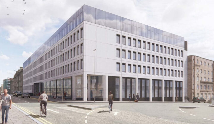 CGI of the Telephone House student accommodation development on Dundee