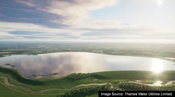 Utilities construction for the proposed White Horse Reservoir in Oxfordshire