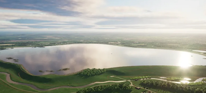 Utilities construction for the proposed White Horse Reservoir in Oxfordshire