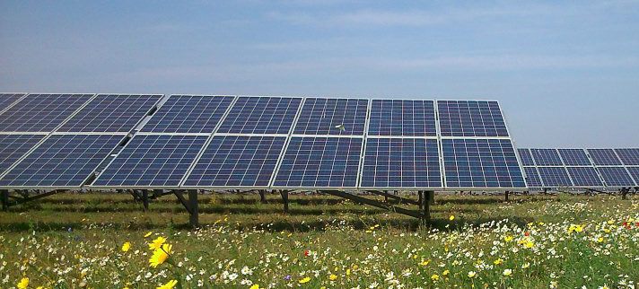 Solar energy farm.
